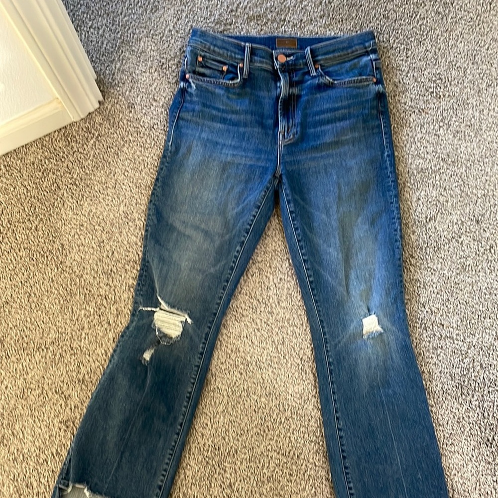 Mother cropped jeans